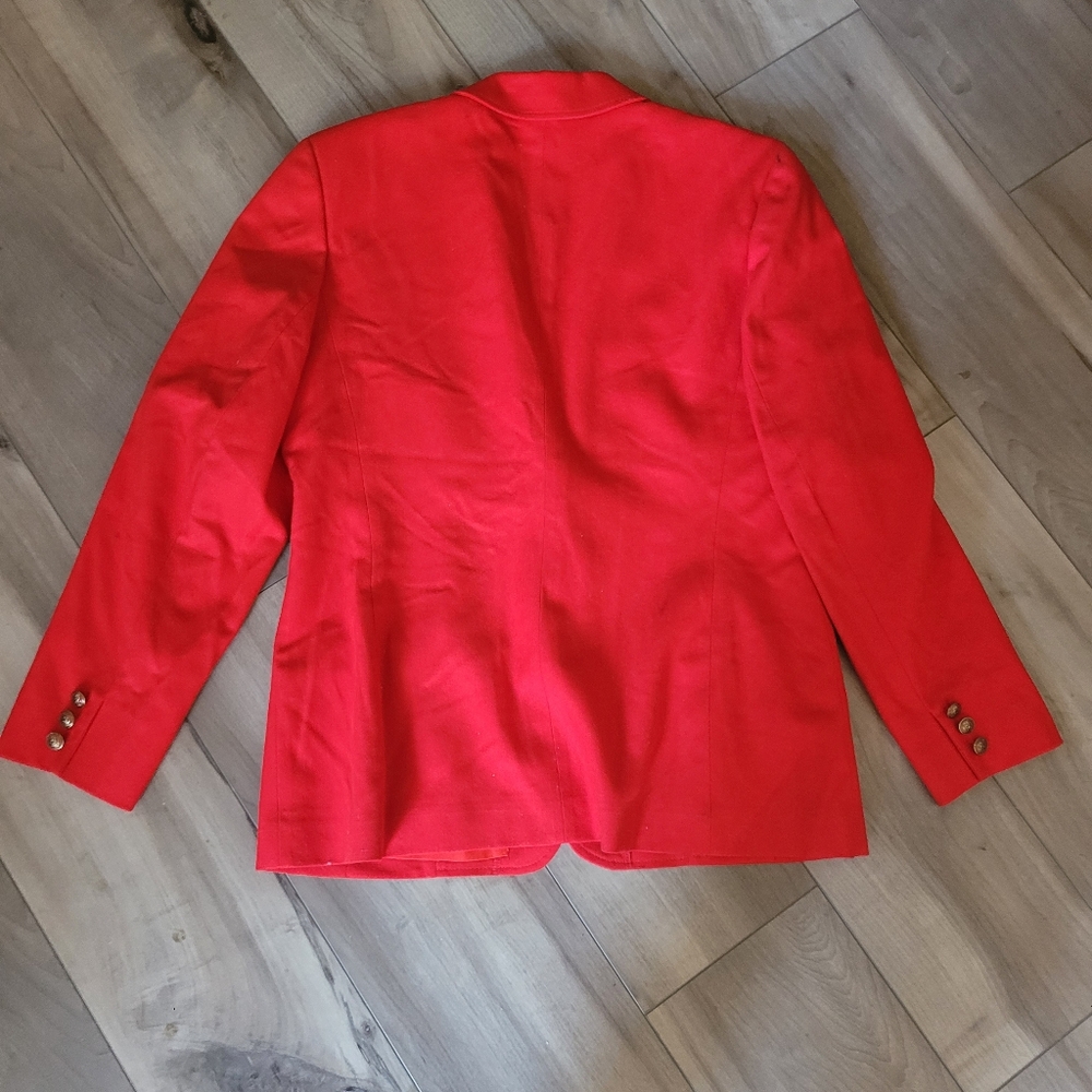 Pendleton Red Wool Womens Blazer - image 2